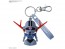 Bandai Zeopla-kun 3D Rubber Mascot Keychain, BAN20153, by BANDAI