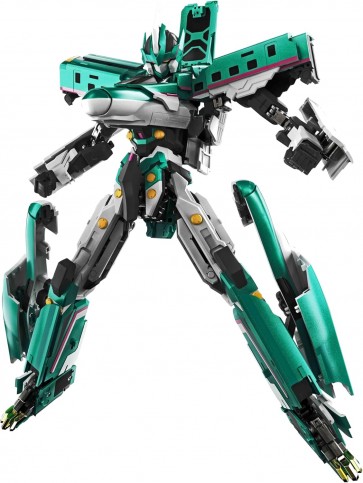 Bandai SOUL OF CHOGOKIN GX-115 Shinkansen Transforming Robot Shinkalion E5 Hayabusa, BAC75095, by BANDAI