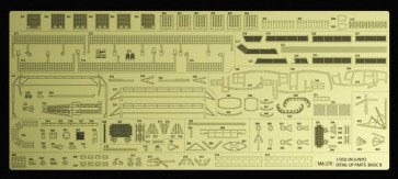 Hasegawa  1/350 Aircraft Carrier Junyo Detail Photo Etched Parts Basic B, HASQG64, by HASEGAWA