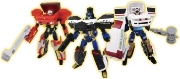 TAKARA TOMY Tomica Job Labor Police Fire and Emergency DX Entry Set, TAK29155, by TAKARA TOMY