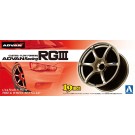 Aoshima 1/24 S Parts Tire & Wheel Set 147 Advance Racing RG III , AOS09024, by AOSHIMA