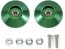 Tamiya 1/32 Mini 4WD Grade Up Part HG 19MM ALL ALUMINUM BEARING ROLLER (TAPER TYPE GREEN)  , TAM56098, by TAMIYA