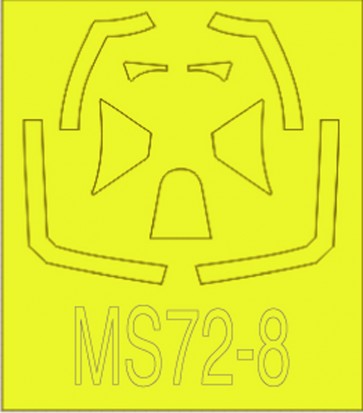 Platz 1/72 SPITFIRE MK.XVI BUBBLETOP MASK SHEET  t, PLZ56006, by PLATZ