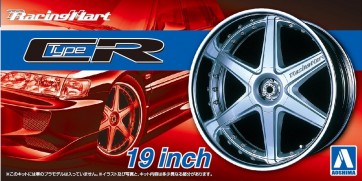 Aoshima 1/24 Racing heart type CR 19 inch Plastic kit   (4 wheels & tires), AOS53935, by AOSHIMA