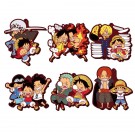 Mega House Rubber Mascot Buddy Colle ONE PIECE Luffy Special ! 6Pack BOX  , MEG26498, by MEGAHOUSE