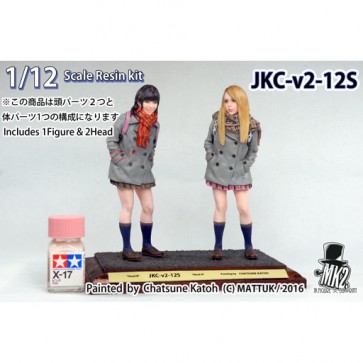 MK2. 1/12 JKC-V2-12S kawaii JK figure resin kit, MK200039, by MK2