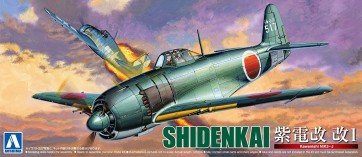 Aoshima 1/72  Kawanishi Shiden-Kai 1  plastic kit  , AOS11706, by AOSHIMA