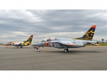 Platz 1/100 Japan Air Self-Defense Force T-4 Air Fest Hamamatsu JASDF 70th Anniversary Painted Aircraft Set of 2, PLZ23241, by PLATZ