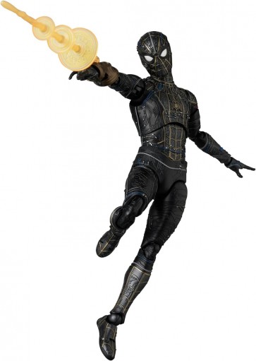 Medicom Toy MAFEX Spider-Man Black & Gold Suit (Spider-Man: No Way Home), MED73086, by MEDICOM TOY