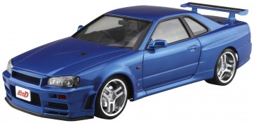Aoshima 1/24 INITIAL D: KOZO HOSHINO BNR34 SKYLINE GT-R  , AOS57339, by AOSHIMA