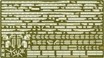 Hasegawa  1/350 Akagi detail up etching Parts Basic A, HASQG26, by HASEGAWA