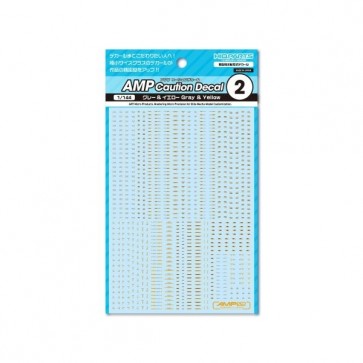 HI Q PARTS 1/144 AMP02 Caution Decal Gray & Yellow (1pc.), HIQ80026, by HI Q PARTS