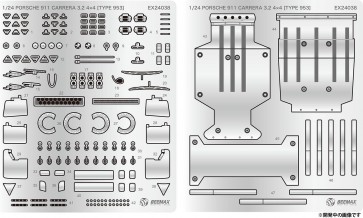 Platz BEEMAX 1/24 Porsche 911 Carrera 3.2 4 x 4 (Type 953) 1984 Dakar Rally Winner Plastic Model Detail-up Parts, PLZ98938, by PLATZ