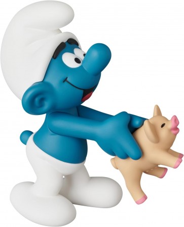 Medicom Toy UDF THE SMURFS SERIES 3 SMURF With PIG, MED59102, by MEDICOM TOY