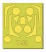 Platz 1/72 JASDF T-33's Masking Sheet  , PLZ68191, by PLATZ