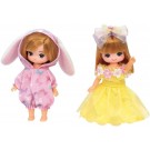 TAKARA TOMY Lica-chan LW-21 Miki-chan Maki-chan dress set Usamimi pajamas and flower dress Licca Chan , TAK53221, by TAKARA TOMY