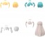 Bandai 30MS Option Hairstyle Parts Vol.5 All 4Types, BAN37802, by BANDAI