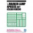 Aoshima 1/32 The Dekotora Parts No.11-GR MARKER LAMP 4PIECES SET (CLEAR GREEN), AOS01084, by AOSHIMA