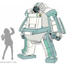 Hasegawa 1/35 Mechatro Chank No.02 "Grayish Mint" + Support Girl, HAS47930, by HASEGAWA