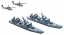 Aoshima 1/700 WL 17 Maritime SDF missile boat Wakataka Kumataka plastic kit , AOS48184, by AOSHIMA