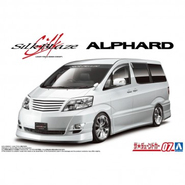 Aoshima 1/24 the tuned car No.7 SILK BLAZE MNH/ANH10, 15W ALPHARD '05 (TOYOTA)  , AOS58732, by AOSHIMA