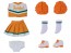 Good Smile Company Nendoroid Doll Outfit Set: Cheerleader (Orange), GSC74764, by GOOD SMILE COMPANY