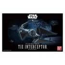 BANDAI  Star Wars Plastic Model Kit 1/72 Tie Interceptor, BAN80992, by BANDAI