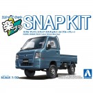Aoshima 1/32 Raku-Pla Snap Kit No.05CU-BG Subaru Sambar Truck Custom Wheels (Blue Gray), AOS03873, by AOSHIMA