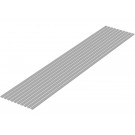 Wave Plastic Material (Gray) Shredded Board 1.0 x 4.0 mm 10pcs, WAV24845, by WAVE