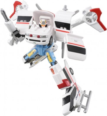 TAKARA TOMY Tomica Job Laborer TJBDX Unite Medibraver Ambulance & Doctor Helicopter Combined Set, TAK25347, by TAKARA TOMY