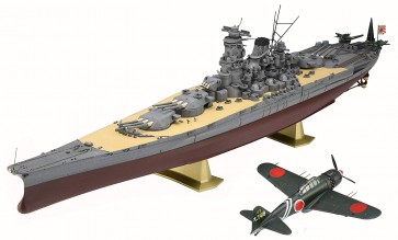 Hasegawa SP Series (Limited Release) ZERO FIGHTER MODEL 52 HEI (1/72) & BATTLESHIP YAMATO (1/450) REIWA SET  , HAS22251, by HASEGAWA