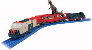 TAKARA TOMY Plarail Jurassic World Dinosaur Transport Train, TAK82142, by TAKARA TOMY