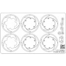 Hasegawa 1/12 Photo-Etched Parts For Honda VT250F Integra, HAS17669, by HASEGAWA