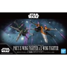 Bandai Vehicle model Poe's X-wing fighter ＆X-wing fighter  The Rise Of Skywalker, BAN92316, by BANDAI