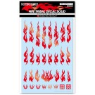 HI Q PARTS Fire Tribal Decal Solid Metallic Red (1pcs), HIQ77484, by HI Q PARTS