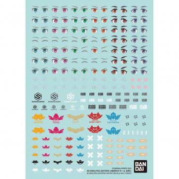 Bandai 30 MINUTES SISTERS WATER TRANSFER DECAL GENERAL PURPOSE 1, BAN37130, by BANDAI