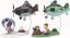 Hasegawa EGG WORLD GOD FIGHTER (ZERO FIGHTER) & WOLF PANIC (FW190)  , HAS05176, by HASEGAWA