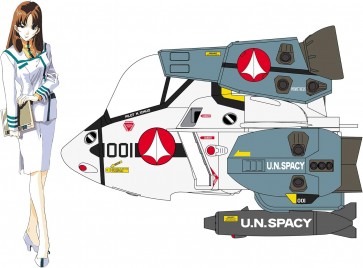 Hasegawa 1/24 Misa Hayase w/VF-1S Super Valkyrie Egg Plane (Macross), HAS58998, by HASEGAWA