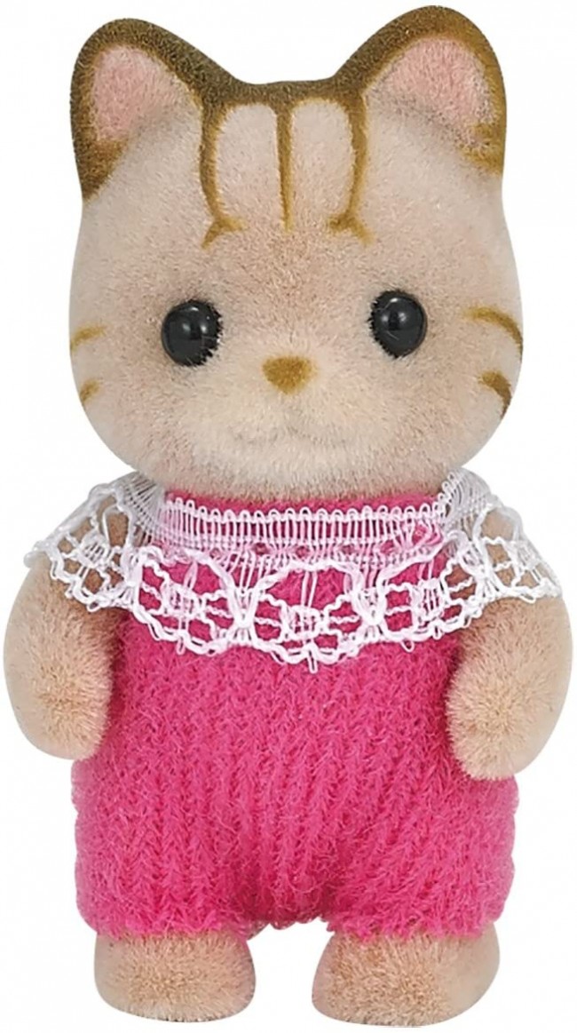 family cats　0308 Epoch Sylvanian Families Ni-88 Baby Striped Cat japan NEW