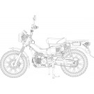 Fujimi 1/12 NEXT Series No.3 EX-1 HONDA CT125 (HUNTER CUB / NON-COLOR), FUJ41930, by FUJIMI