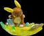 TAKARATOMY Pocket Monsters Moncolle Monster Collection EX EZW_02 Alolan Raichu Lightning Surf Ride , TAK88987, by TAKARA TOMY