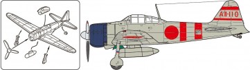 Fujimi 1/350 Ship Series No.101 Imperial Japanese Navy Ship-borne Planes Set 1 (Pre-war Era), FUJ00734, by FUJIMI