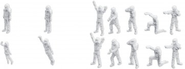 Bandai 1/100 Builders Parts HD MS Figure 01 White , BAN11719, by BANDAI