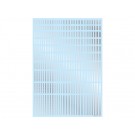 HI Q PARTS Line Decal 2 Silver (1pc.), HIQ73943, by HI Q PARTS