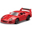 TAKARA TOMY 1/64 Tomica Presents Burago Race & Play Series F40 Competition Zione (Red)  , TAK63039, by TAKARA TOMY