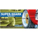 Aoshima 1/24 Super Shark Shallow Rim 14inch  (4 wheels & tires), AOS55489, by AOSHIMA