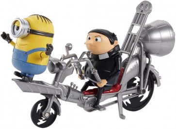 TAKARA TOMY Movie Scene Assort Minion Young Glue Bike Set, TAK82979, by TAKARA TOMY