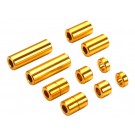 TAMIYA　ALUMINUM SPACER SET (12/6.7/6/3/1.5MM, 2PCS. EACH) (GOLD) (MINI 4WD LIMITED), TAM54421, by TAMIYA