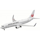 Hasegawa 1/200 Japan Airlines Boeing 737-800 (Tsurumaru Logo), HAS07458, by HASEGAWA