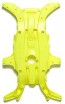 Tamiya Mini 4WD Grade Up Part MA FLUORESCENT-COLOR CHASSIS SET (YELLOW)  , TAM54957, by TAMIYA